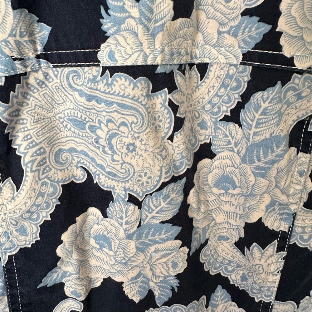 Evan Picone Blue Patterned Jacket - Picture 8 of 16